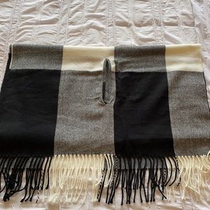 Jcrew Black and White Wrap/Scarf